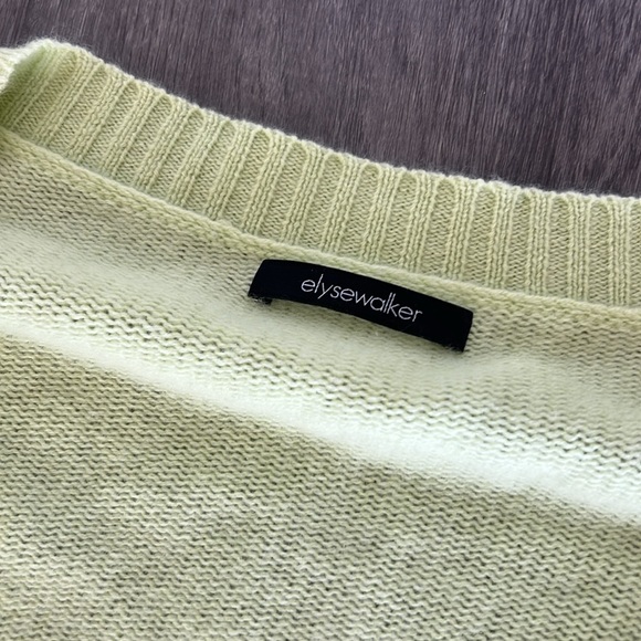 Elyse Walker Lime Green Cashmere Cardigan - Picture 2 of 4